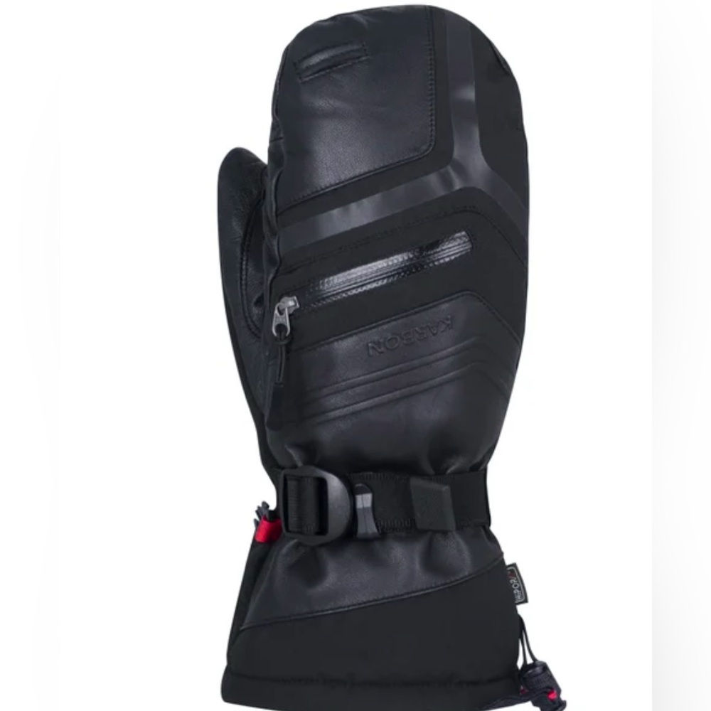 Karbon Unisex Leather Ski Mitts - (multiple sizes available)